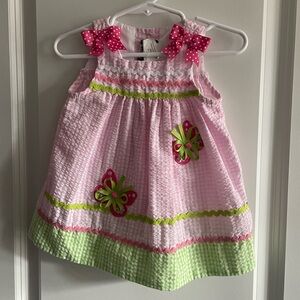 Rare Editions Butterfly Seersucker Dress Baby Girl